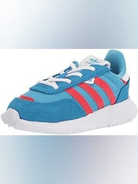 adidas Kids Turquoise & Coral Retro Runner Sneaker